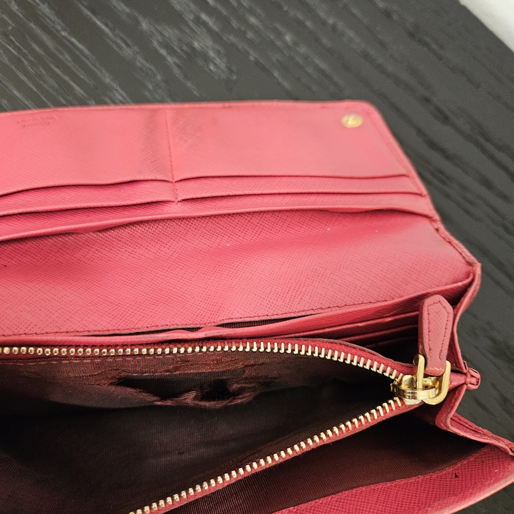 Prada Pink Bow Clutch (COA) - Picture 9 of 16